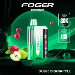 Foger Disposable Vape Sour Cranapple Foger Switch Pro 30K Disposable Vape (5%, 30000 Puffs)